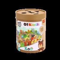 Opakowanie Zabawka drewniana O!Klocki ZOO 61505