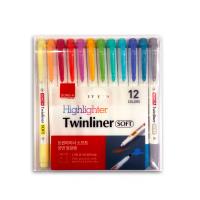 Opakowanie Zakreślacz dwustronny pastelowy 12 kolorów DONG-A