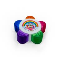 Opakowanie Zestaw 5 kolorowych stempleków na wałku