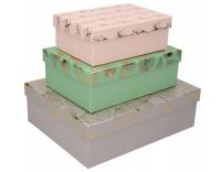 Opakowanie Zestaw do pakowania prezentów listki mix 3szt