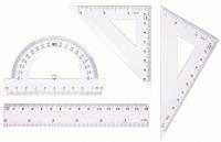 Okładka książki Zestaw geometryczny, linijka 15 cm