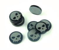 Opakowanie Znaczniki akryl grafit śmierć okrągłe 20x3mm 10szt