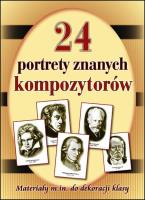 Okładka książki 24 portrety najsłynniejszych kompozytorów