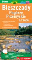 Okładka książki Bieszczady i Pogórze Przemyskie - mapa turystyczna