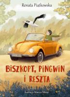 Biszkopt pingwin i reszta. Autor: Renata Piątkowska. SmakLiter.pl Okładka książki Biszkopt pingwin i reszta
