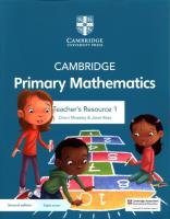 Okładka książki Cambridge Primary Mathematics Teacher's Resource 1 with Digital access