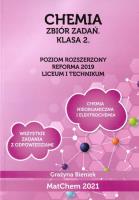 Chemia Zb. zadań 2 LO i technikum PR. Autor: Grażyna Bieniek. SmakLiter.pl Okładka książki Chemia Zb. zadań 2 LO i technikum PR