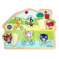 Opakowanie Drewniane puzzle, Układanka, Dopasuj Kształty