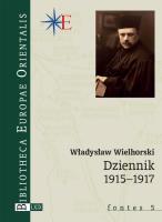 Dziennik 1915-1917. Autor: Wielhorski Władysław. SmakLiter.pl Okładka książki Dziennik 1915-1917