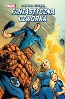 Fantastyczna Czwórka T.1. Autor: Jonathan Hickman. SmakLiter.pl Okładka książki Fantastyczna Czwórka T.1