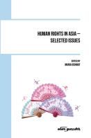 Okładka książki Human Rights in Asia - selected issues
