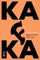 Kafka Wczesne lata. Autor: Stach Reiner. SmakLiter.pl Okładka książki Kafka Wczesne lata