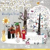 Opakowanie Karnet 150x150 KW BN Kolędnicy