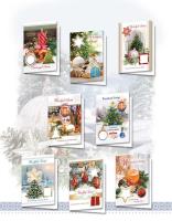 Opakowanie Karnet B6 BN z opłatkiem, świeckie (10szt.) MIX