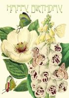 Opakowanie Karnet B6 brokat z kopertą Urodziny Naparstnica