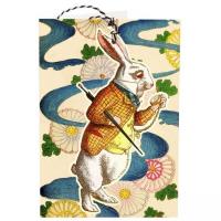 Opakowanie Karnet B6 i zawieszka z kopertą - Biały Królik