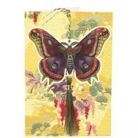 Opakowanie Karnet B6 i zawieszka z kopertą - Motyl