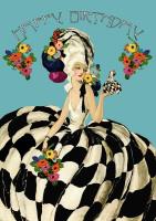 Opakowanie Karnet B6 z kopertą Urodziny Bal