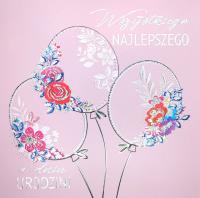 Opakowanie Karnet KW TŁ Balony glamour