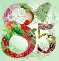 Opakowanie Karnet kwadrat z kopertą Urodziny 85