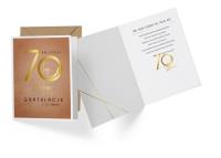 Opakowanie Karnet V-014 Urodziny 70