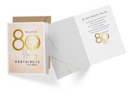 Opakowanie Karnet V-015 Urodziny 80