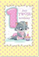 Opakowanie Kartka okolicznościowa Urodziny Roczek MF06
