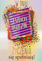 Opakowanie Kartka okolicznościowa UrodzinySilver LO26