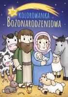 Kolorowanka Bożonarodzeniowa. Autor: Marcin Łaptos. SmakLiter.pl Okładka książki Kolorowanka Bożonarodzeniowa