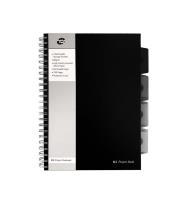 Kołozeszyt PUKKA BLACK B5 PROJECT BOOK czarny, kratka. Wydawca: Pukka Pads. SmakLiter.pl Opakowanie Kołozeszyt PUKKA BLACK B5 PROJECT BOOK czarny, kratka