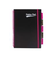 Kołozeszyt PUKKA NEON A4 PROJECT BOOK różowy, kratka. Wydawca: Pukka Pads. SmakLiter.pl Opakowanie Kołozeszyt PUKKA NEON A4 PROJECT BOOK różowy, kratka