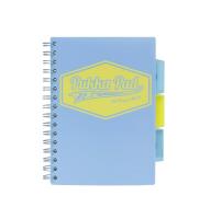 Kołozeszyt PUKKA PASTEL A5 PROJECT BOOK niebieski, kratka. Wydawca: Pukka Pads. SmakLiter.pl Opakowanie Kołozeszyt PUKKA PASTEL A5 PROJECT BOOK niebieski, kratka