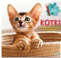 Okładka książki Kotki. Książeczka z puzzlami i kolorowankami