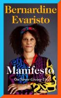 Manifesto. Autor: Evaristo Bernardine. SmakLiter.pl Okładka książki Manifesto