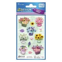 Opakowanie Naklejki papierowe - Bukiety