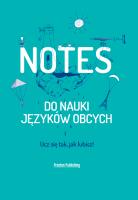 Okładka książki Notes do nauki języków obcych