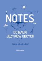 Okładka książki Notes do nauki języków obcych niebieski