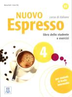 Nuovo Espresso 4 Podręcznik + ćwiczenia + audio. Autor: Maria Balicka, Dei Irene. SmakLiter.pl Okładka książki Nuovo Espresso 4 Podręcznik + ćwiczenia + audio