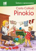 Pinokio lektura z opracowaniem. Autor: Carlo Collodi. SmakLiter.pl Okładka książki Pinokio lektura z opracowaniem