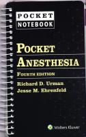 Okładka książki Pocket Anesthesia Fourth edition
