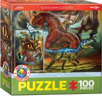 Opakowanie Puzzle 100 Smartkids Carnivorous Dinosaurs 6100-0359