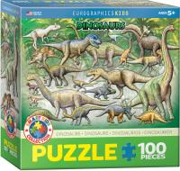 Puzzle 100 Smartkids Dinosaurs 6100-0098. Wydawca: Eurographics. SmakLiter.pl Opakowanie Puzzle 100 Smartkids Dinosaurs 6100-0098