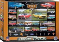 Opakowanie Puzzle 1000 Amerykańskie samochody lat 60-tych