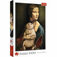 Opakowanie Puzzle 1000 Dama z kotem 10663