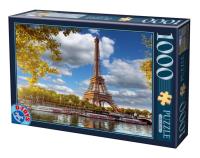 Opakowanie Puzzle 1000 Francja, Paryż- Widok n Wieżę Eiffla