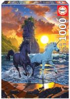 Puzzle 1000 Jednorożce na plaży, Vincent Hie G3. Wydawca: Educa. SmakLiter.pl Opakowanie Puzzle 1000 Jednorożce na plaży, Vincent Hie G3