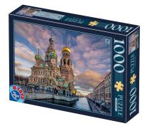 Opakowanie Puzzle 1000 Rosja, Petersburg- Kościół Zbawiciela