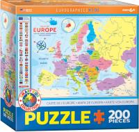 Opakowanie Puzzle 200 Smartkids Map of Europa 6200-5374