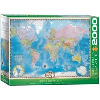 Opakowanie Puzzle 2000 Map of the World 8220-0557