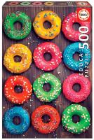 Puzzle 500 Kolorowe pączki G3. Wydawca: Educa. SmakLiter.pl Opakowanie Puzzle 500 Kolorowe pączki G3